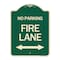 Signmission Colorado Fire Lane W/ Bidirectional Arrow Heavy-Gauge Aluminum Sign, 24" x 18", G-1824-24255 A-DES-G-1824-24255 - alternate 1